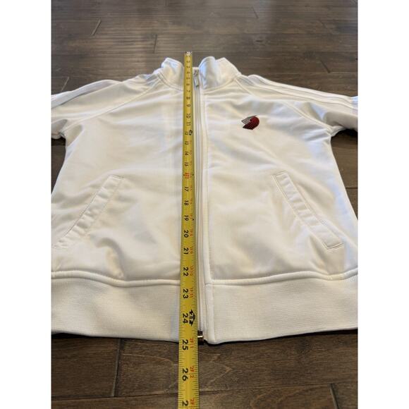 Adidas Women’s White NBA Portland Trailblazers Full Zip Track Jacket Size S - Picture 8 of 9